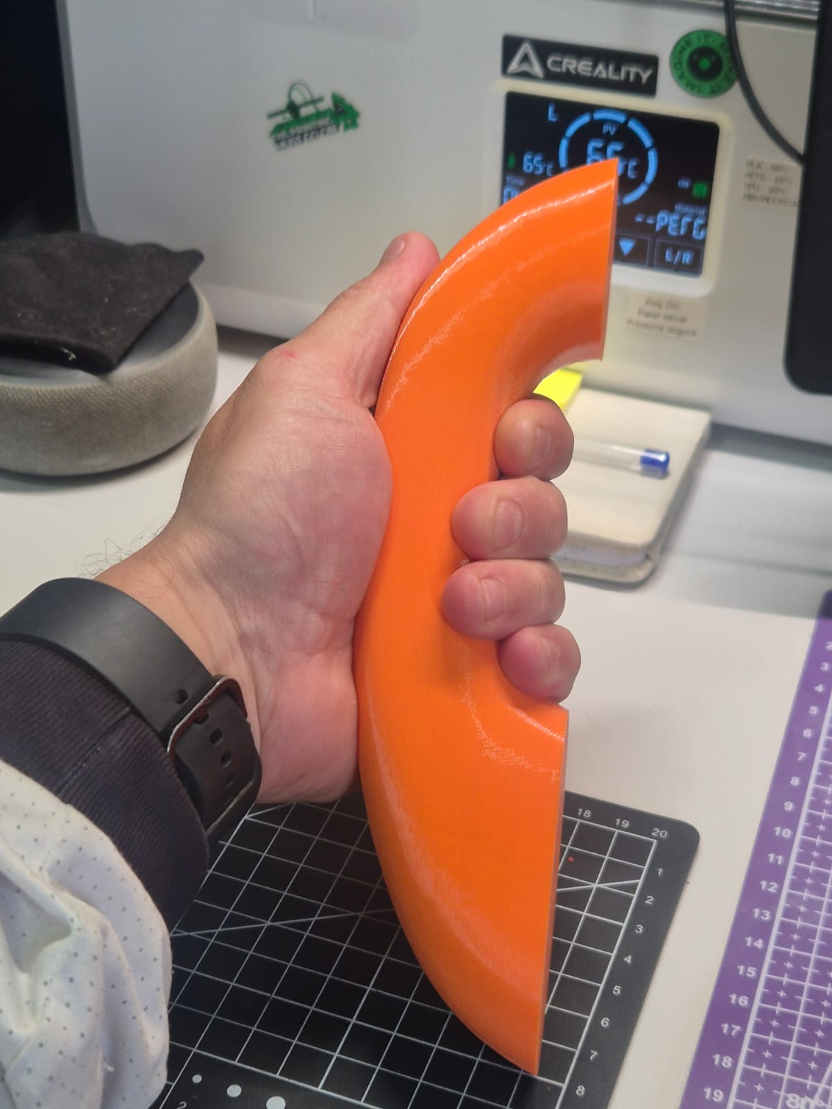 Apoio de braço Volkswagen Fusca impresso pela BBE 3D