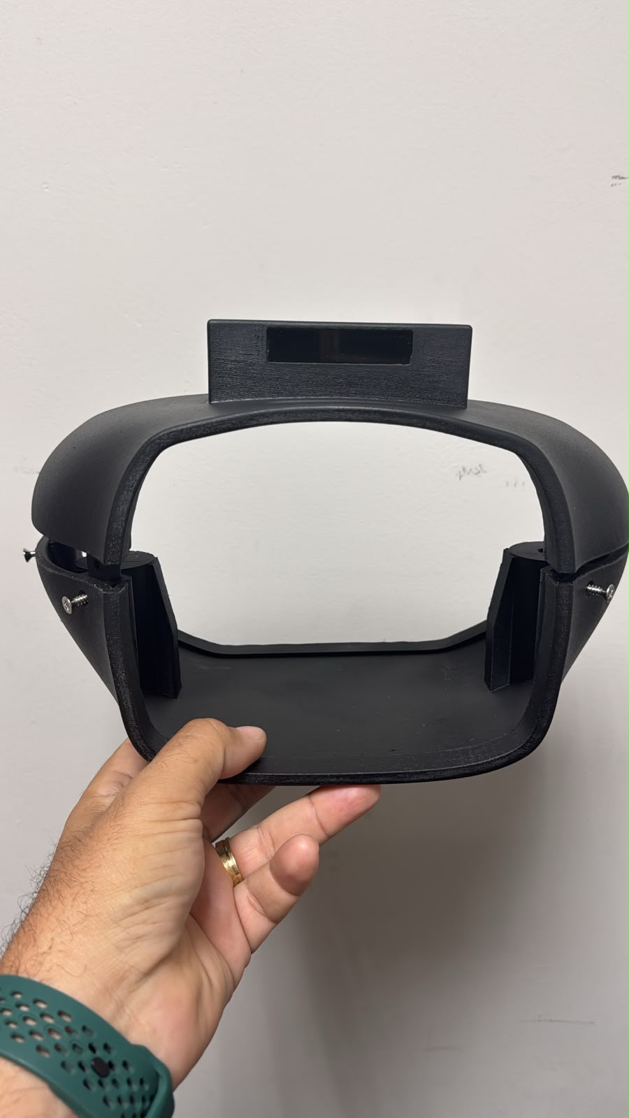 Console de direção Ford F-100 finalizado em impressão 3D - vista frontal