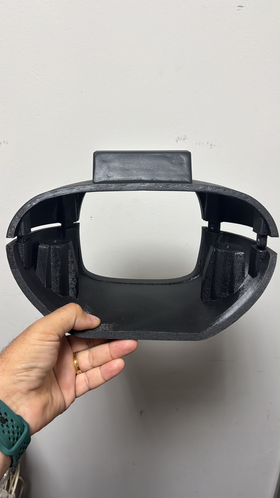 Console de direção Ford F-100 finalizado em impressão 3D - vista interna