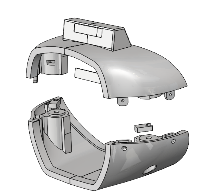 CAD final do console Ford F-100 - vista 2